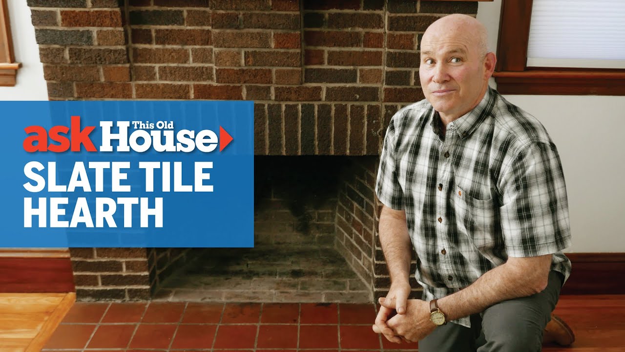 How to Replace a Hearth with Slate Tile | Ask This Old House