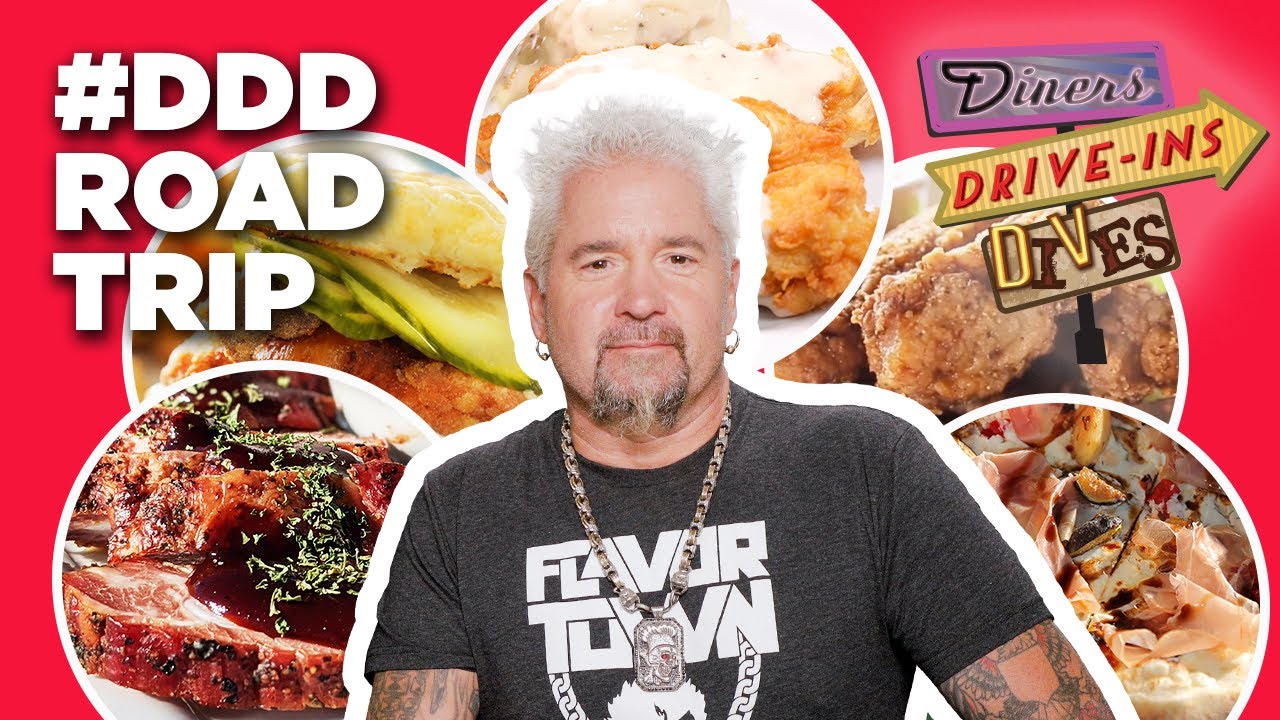 A #DDD Road Trip with Guy Fieri: From Chicago to Los Angeles 🚘 | Diners, Drive-Ins and Dives