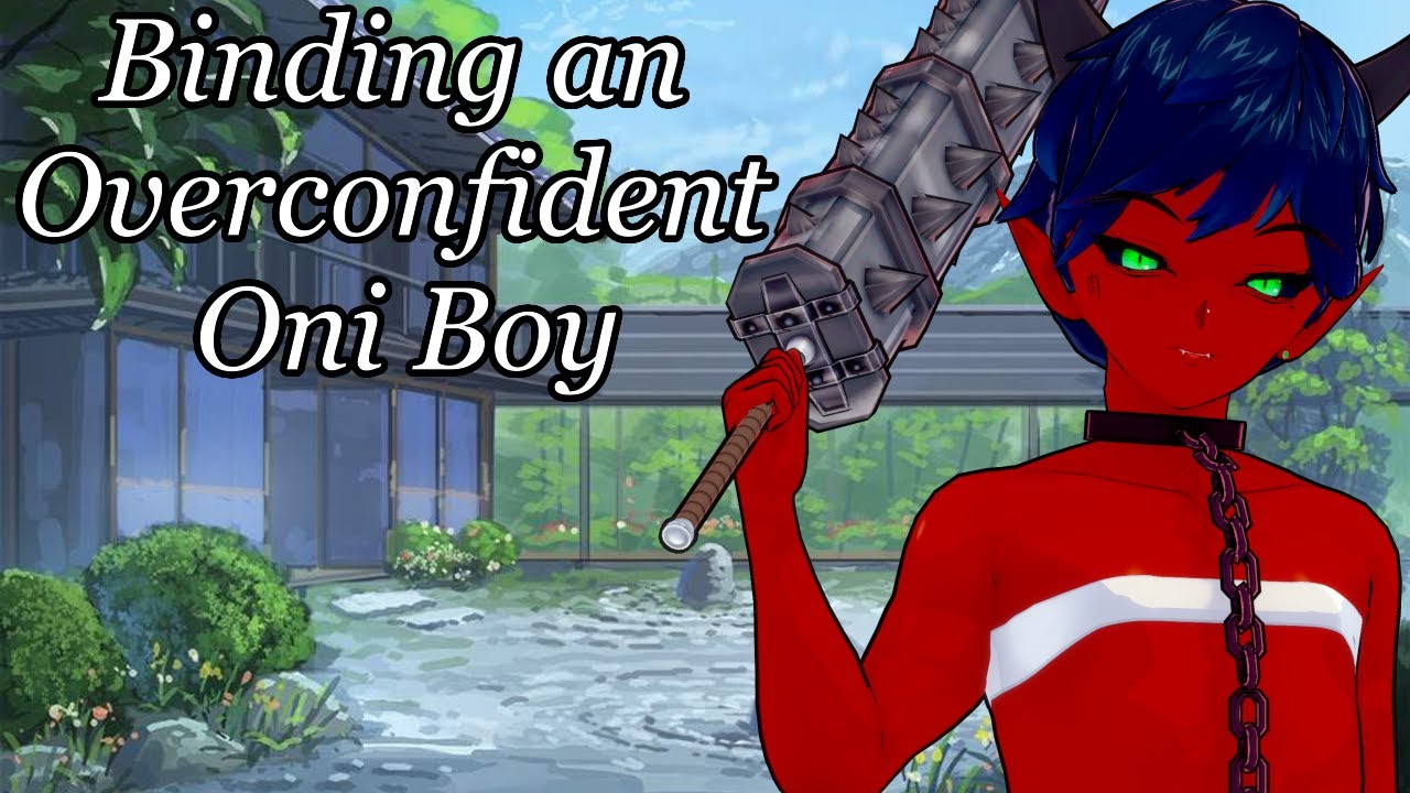 ASMR- Binding An Overconfident Oni Boy-M4M