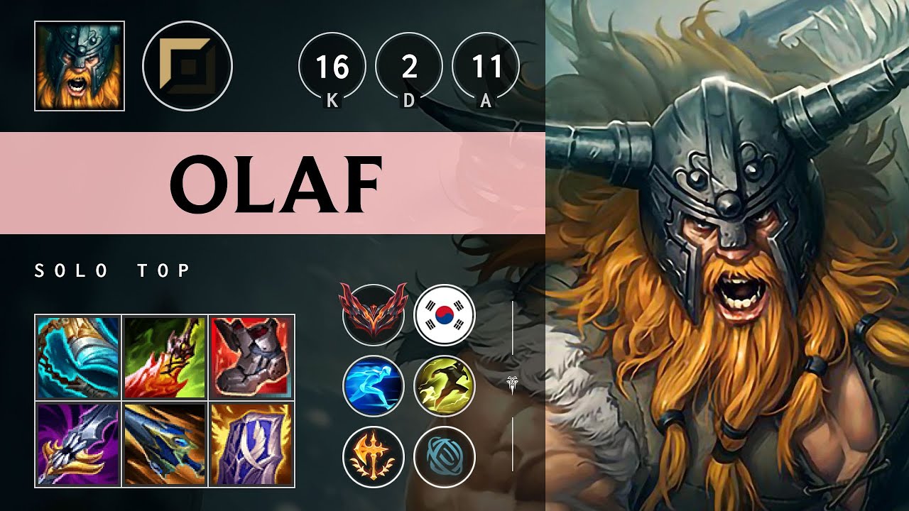 Olaf Top vs Ambessa - KR Grandmaster Patch 25.21