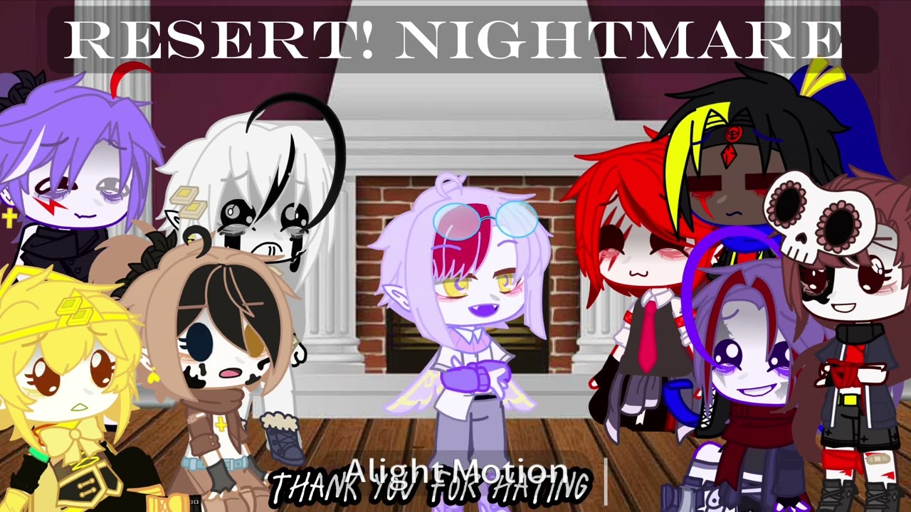sans aus react to nightmare sans A’us /not bad apple/ gacha club / undertale A’us/