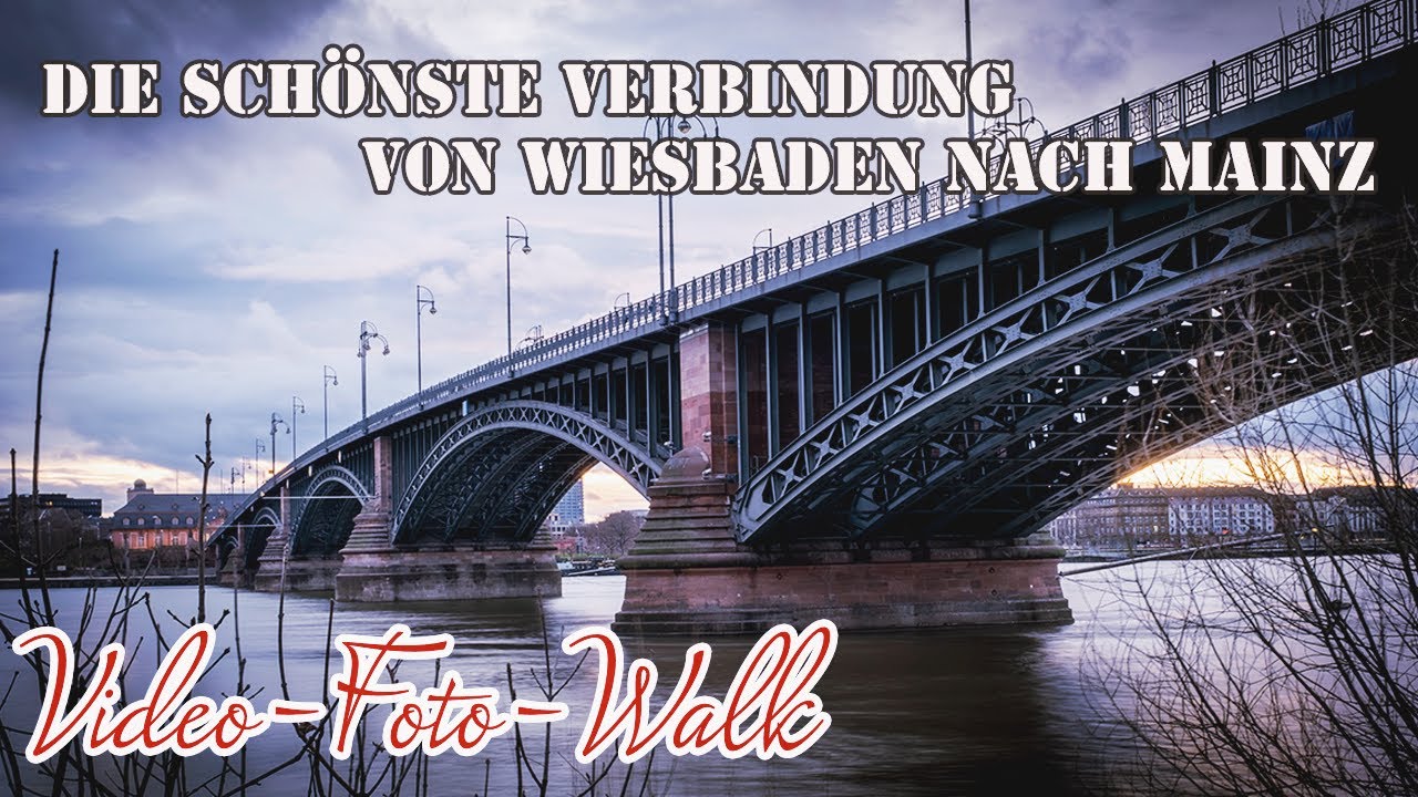 Theodor Heuss Brücke- von Mainz nach Wiesbaden- Video-Walk