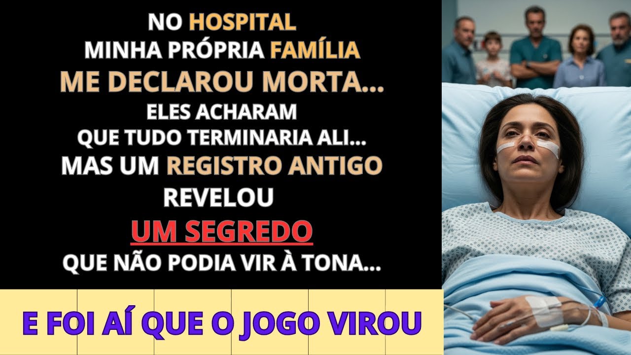No hospital, minha família me declarou morta — mas um registro antigo mudou tudo...