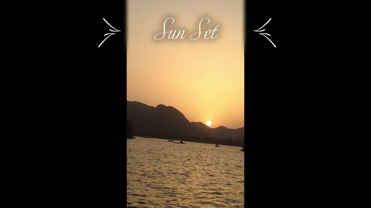 Sunset in Udaipur (Fateh Sagar Lake) #udaipur #nature #ministryoftourismindia #youtubeshorts