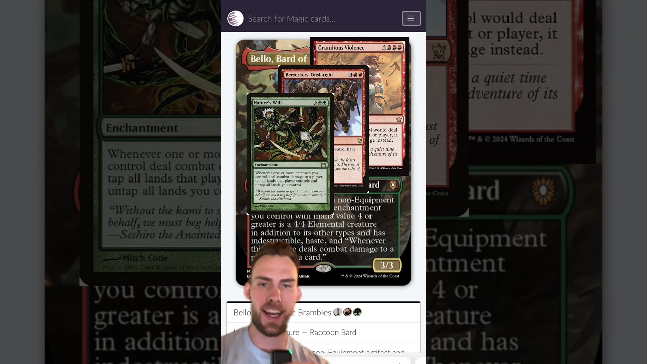 Bello Bard of the Brambles as a Commander