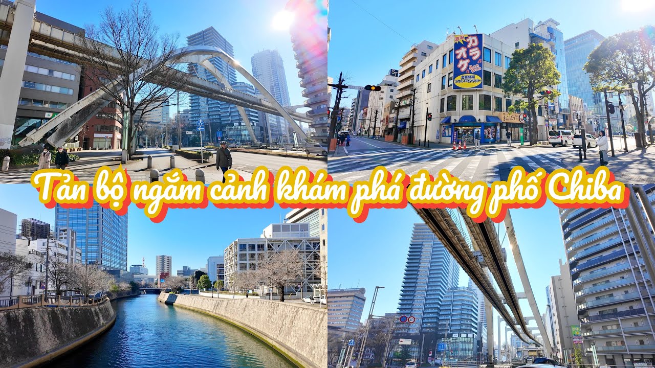 Đi bộ từ ga Chiba đến viện bảo tàng thành phố Chiba - Tản bộ ngắm cảnh khám phá đường phố Chiba