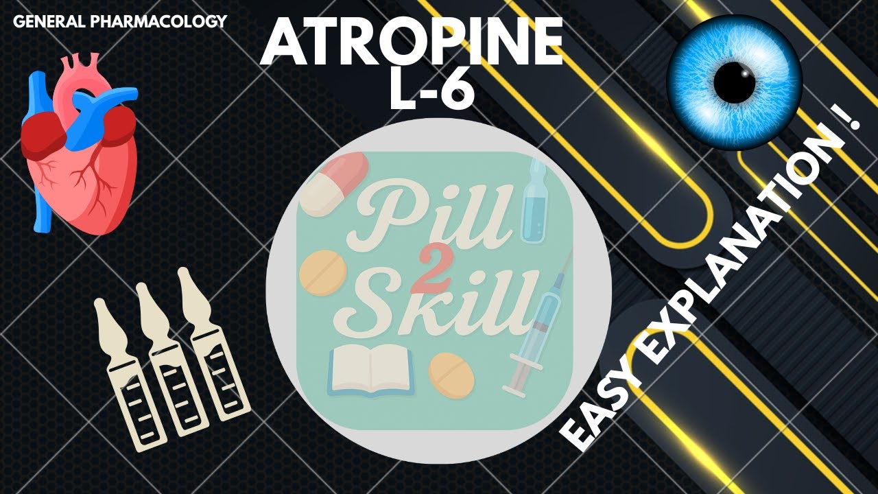 L-6|ATROPINE|Pharmacological Actions|Drugs Acting on PNS |General Pharmacology|D.Pharm|