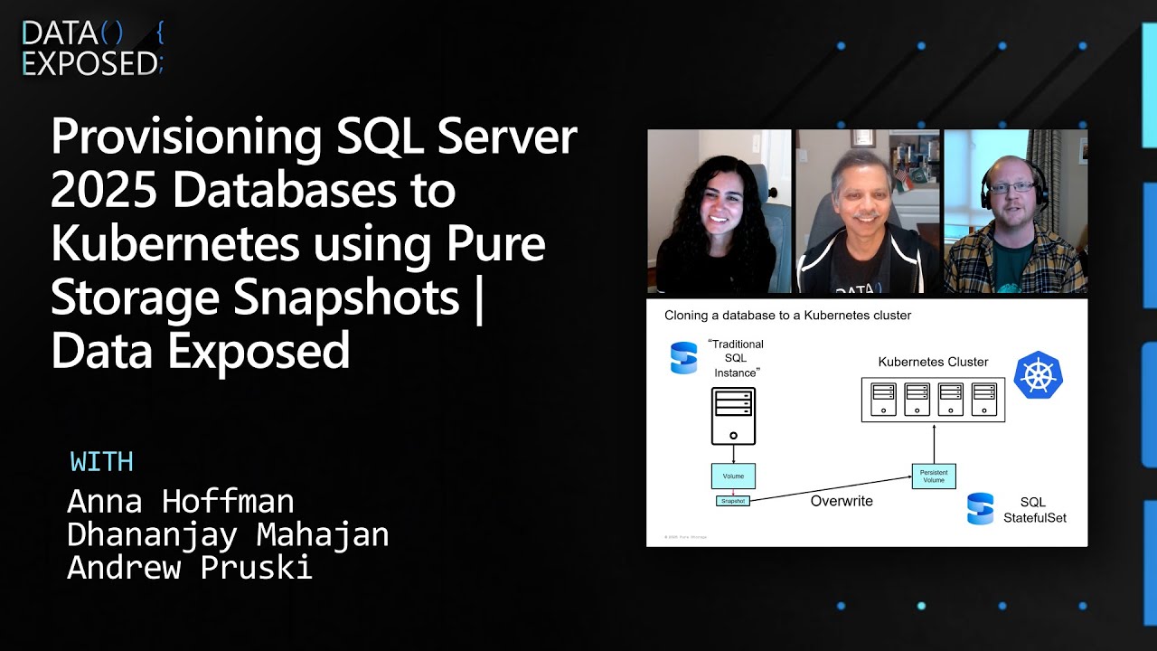 Подготовка баз данных SQL Server 2025 к Kubernetes с использованием снимков Pure Storage | Data E...