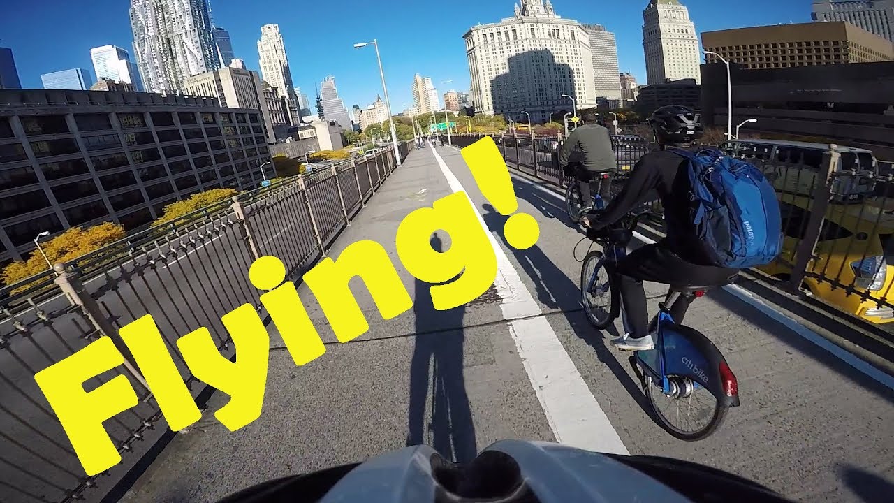 Cyclist hits Pedestrian In Bike Lane - Vlog 6