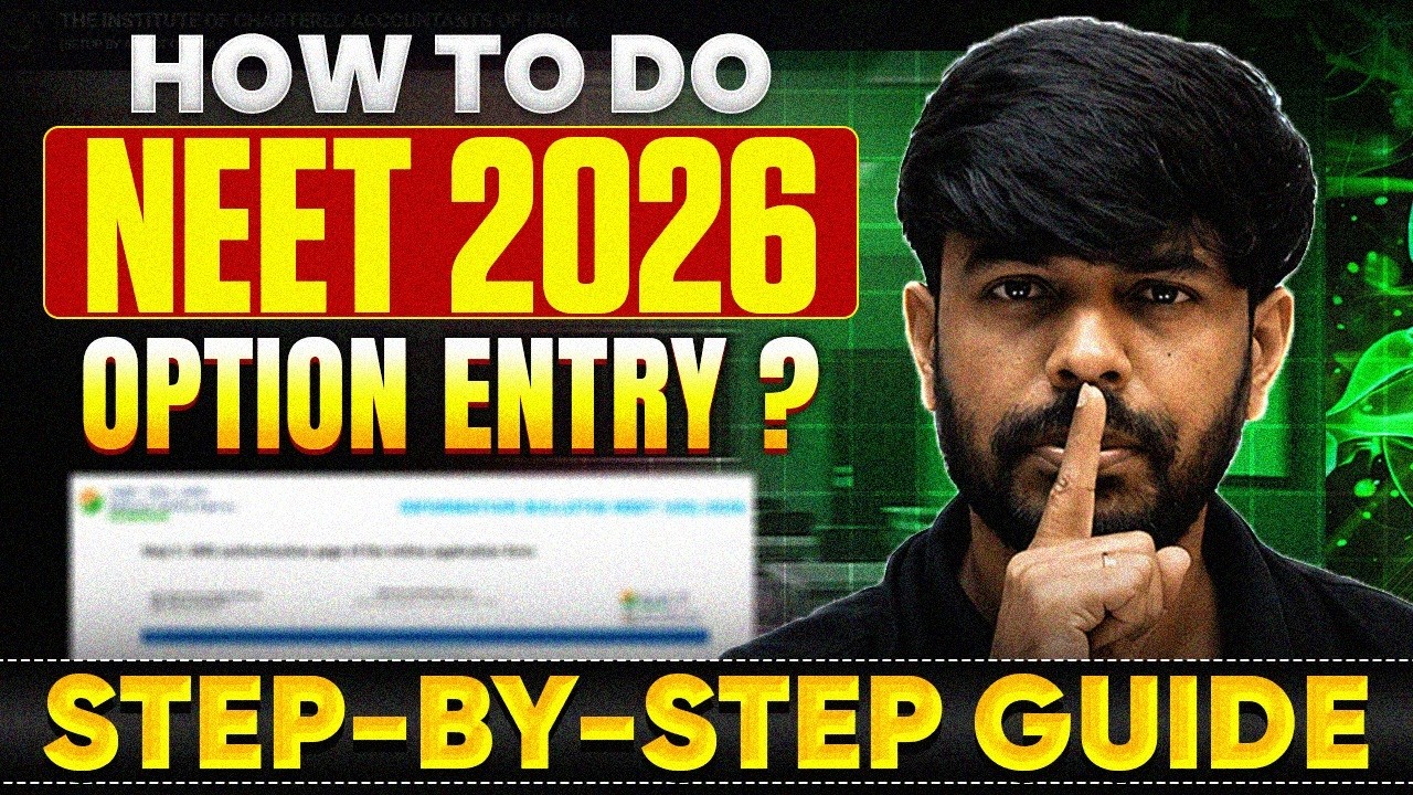 How to Do NEET 2026 Option Entry? 🔥 Step-by-Step Counselling Guide | Choice Filling Explained