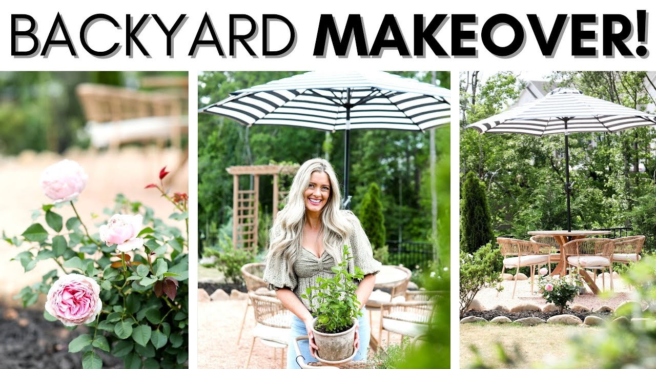 ПРЕОБРАЖЕНИЕ ЗАДНЕГО ДВОРА ЗА СРОК С ОГРАНИЧЕННЫМ БЮДЖЕТОМ || ПАТИО ИЗ ГРАВИЯ СВОИМИ РОЗАМИ || РО...