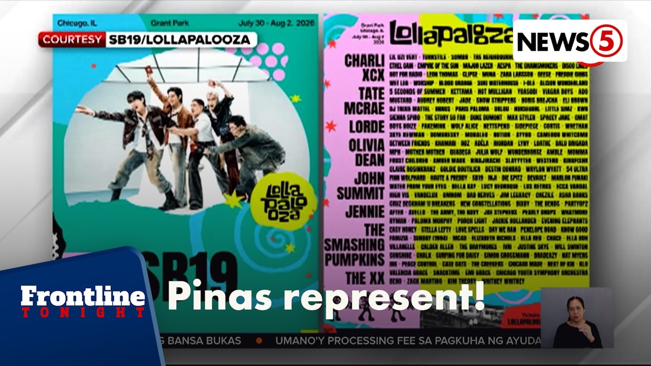 SB19 – первая филиппинская артистка, выступившая на фестивале Lollapalooza | Frontline Tonight