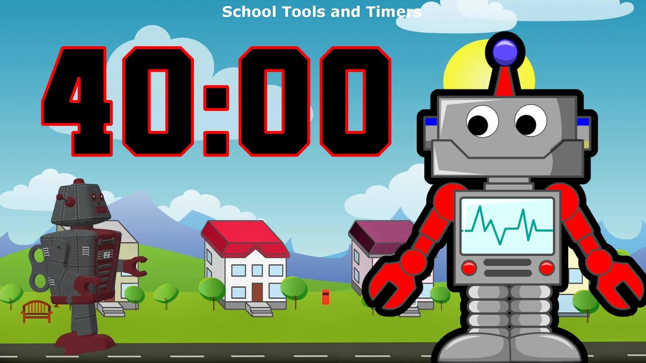 40 Minute Countdown Timer - Robot Giant! 🤖