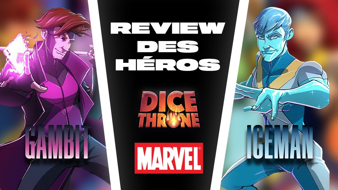 Recap et overview Gambit VS Iceman | Dice Throne | X-men
