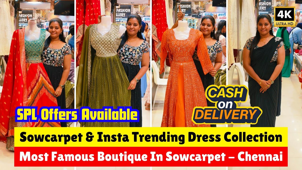 ➡️💥 [ COD Available ] Latest Sowcarpet Dresses | Shree Boutique Sowcarpet | Priya Just know fashion