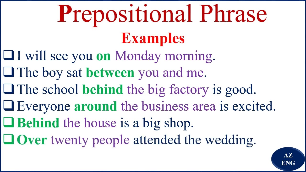 Prepositional Phrase