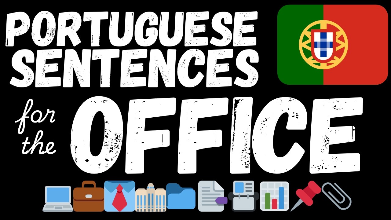 300 Easy Portuguese sentences - At the office | Learn A1 Portuguese vocabulary