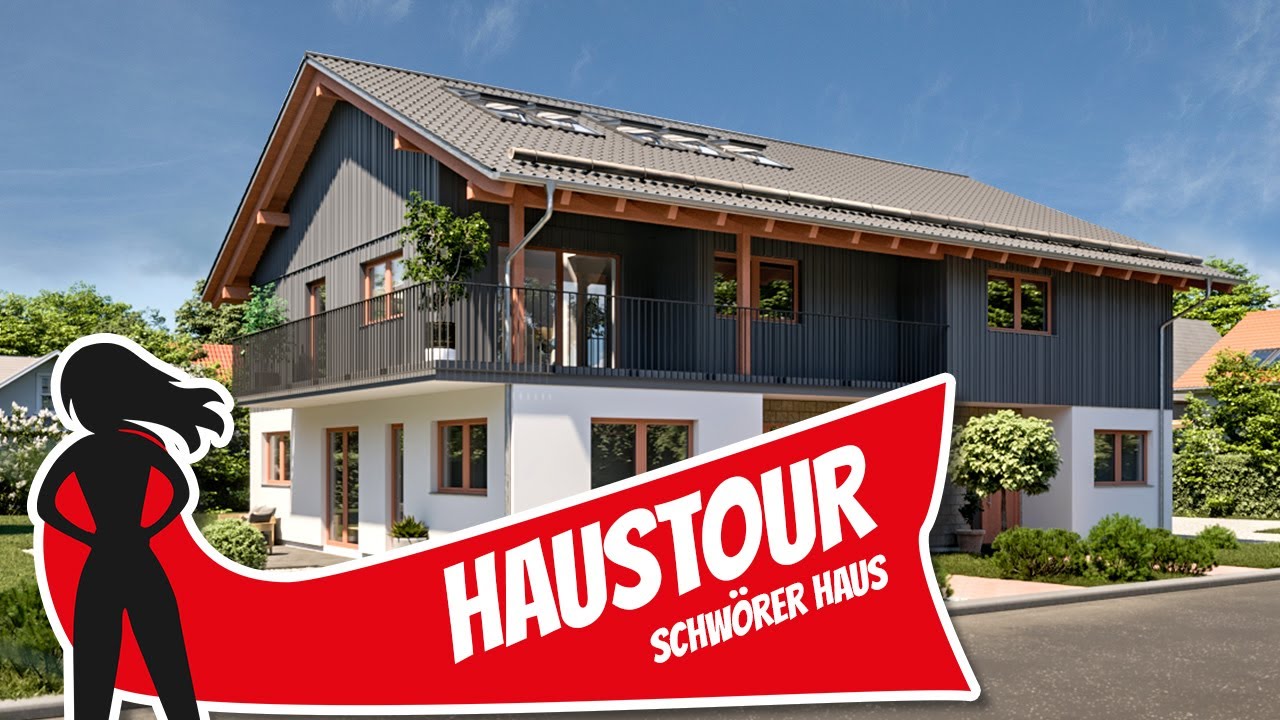 Haustour: Doppelhaus im Landhaus-Stil von Schwörer Haus | Hausbau Helden