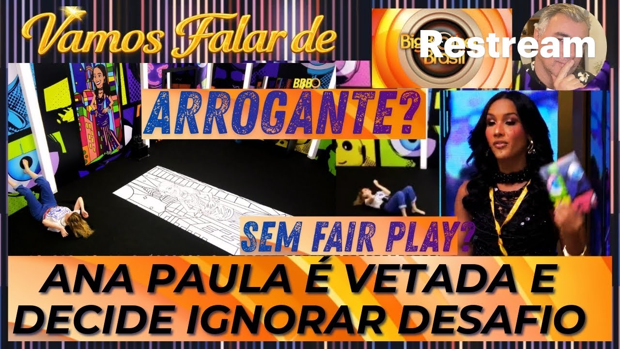 BBB 26: ARROGANTE? SEM FAIR PLAY? ANA PAULA É VETADA DA FESTA DO LÍDER E DECIDE IGNORAR DESAFIO