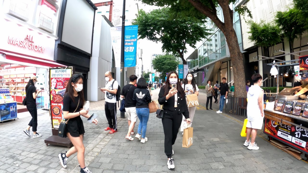 South Korea, Seoul - 4K Virtual City Walking Tour in Myeong-dong