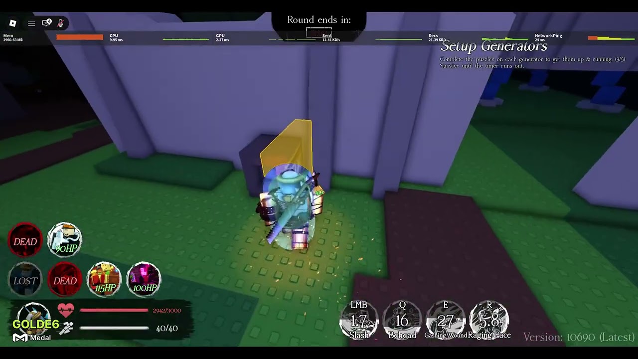 Slasher gameplay (ITS GABIN TIME)