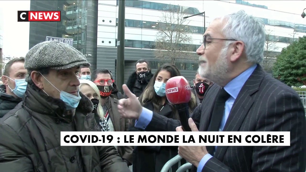 Pascal Praud quitte le plateau pour rencontrer des patrons de discoth&egrave;ques devant CNEWS