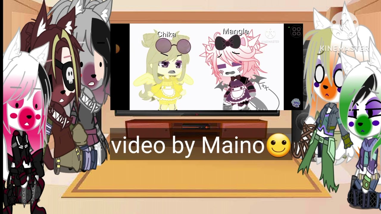 Mangle's family react to Foxy x Mangle