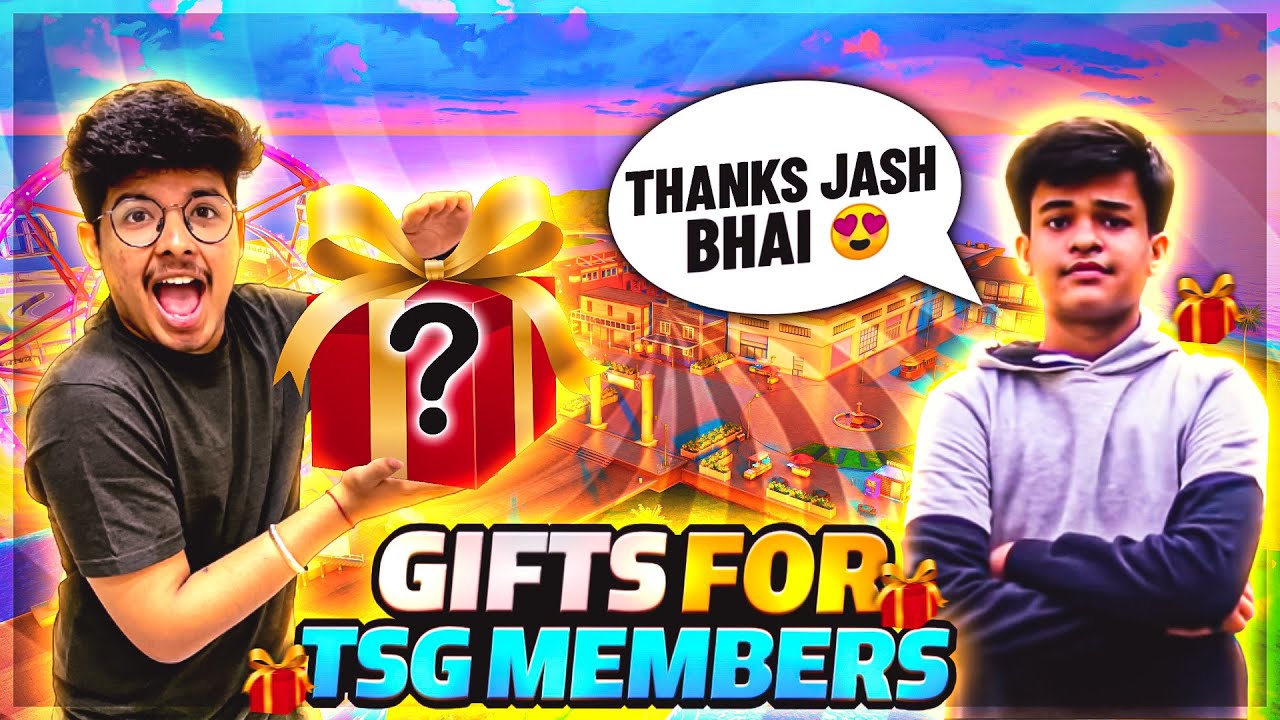 TSG Jash Giving Expensive Gifts To All TSG Guild Members 🎁 || Happy Moment - Garena Free Fire