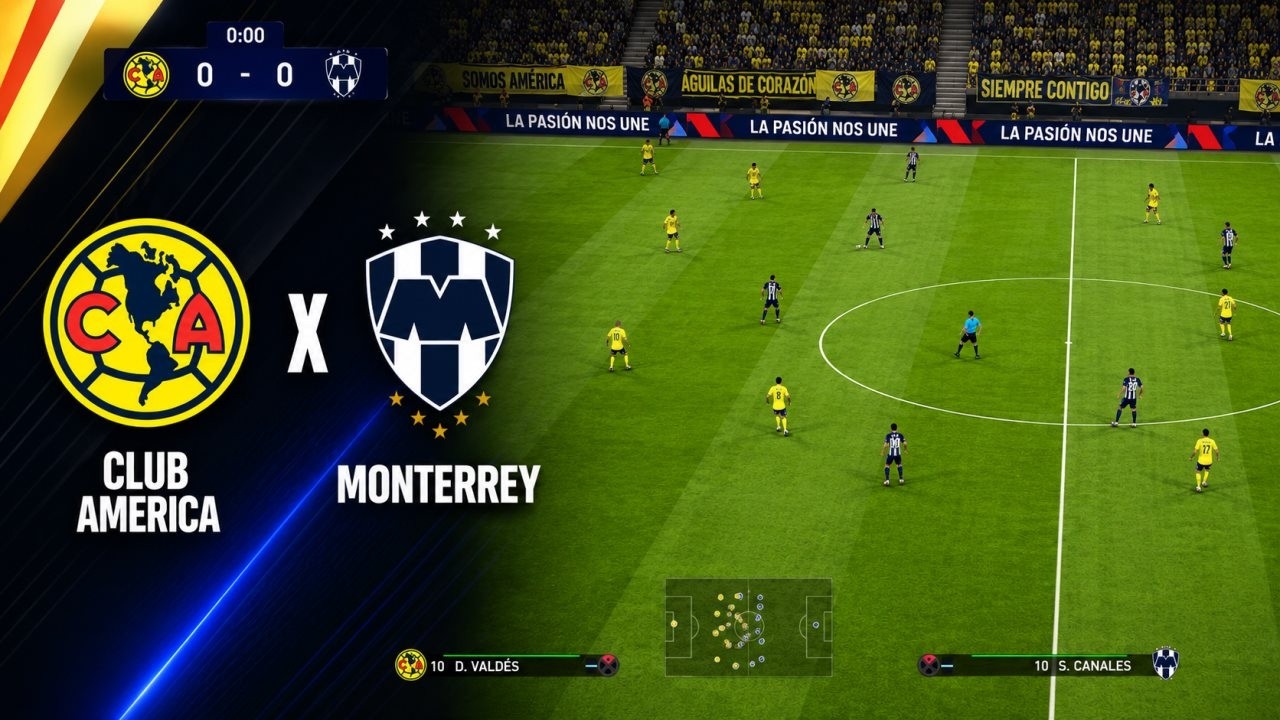CLUB AM&Eacute;RICA X MONTERREY EN VIVO | RESULTADOS EN DIRECTO | EFOOTBALL PES 2021
