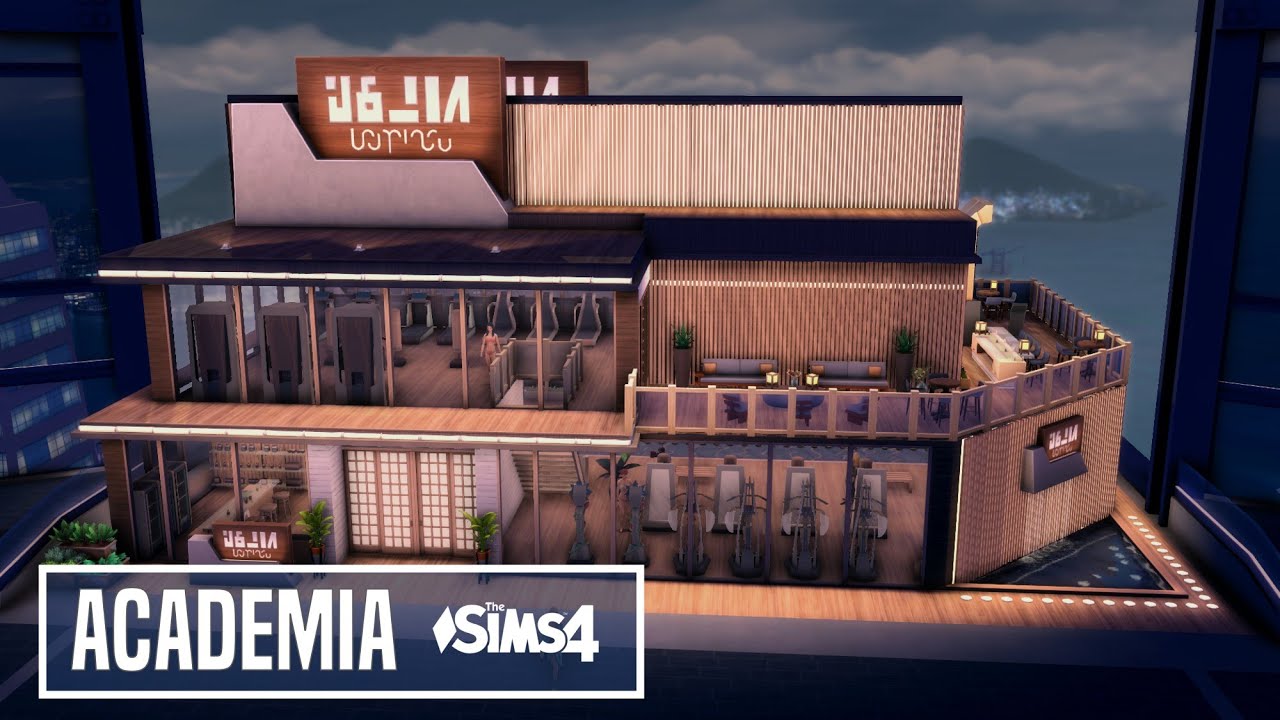 Academia | Gym | NOCC | Piscina e Centro Fitness | Pool and Fitness Center | The Sims 4