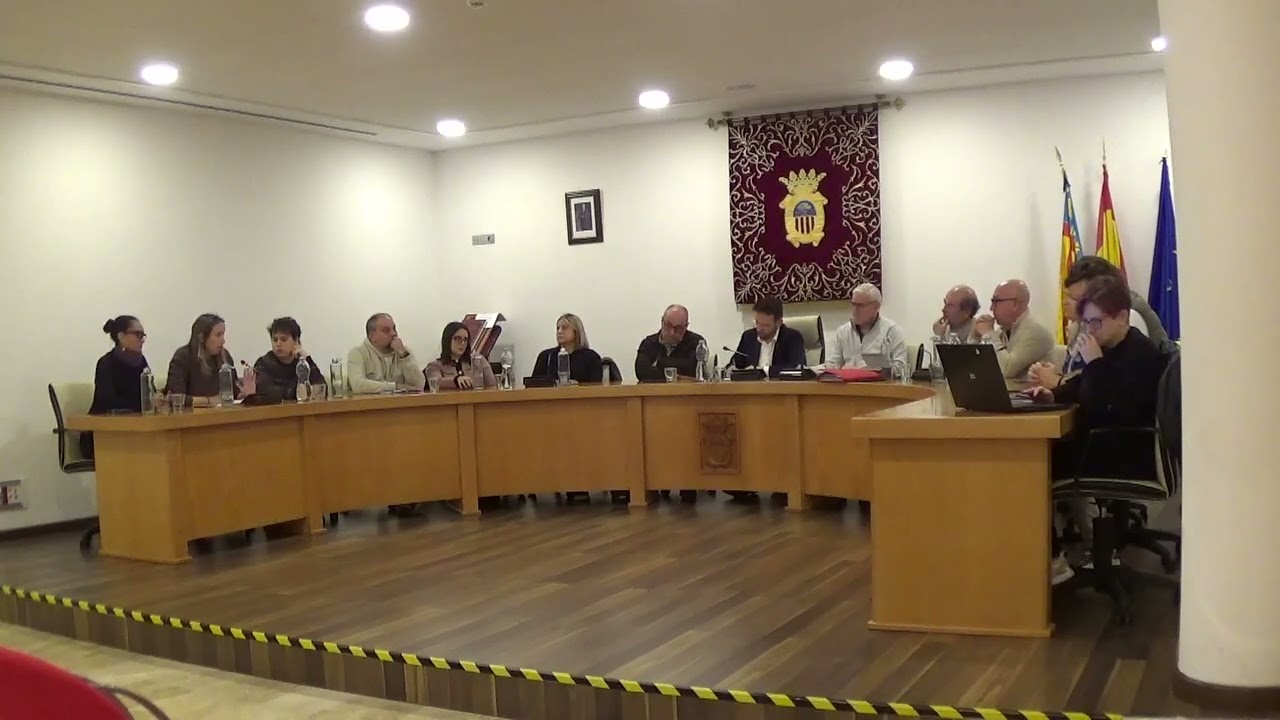 Ple ordinari del dijous , 8 de gener de 2026, Ajuntament de L'Olleria