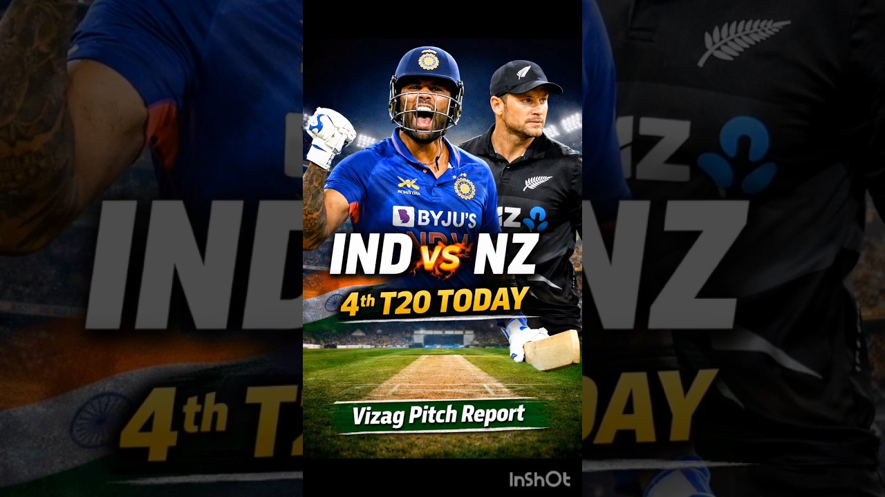 IND vs NZ 4th T20 🔥 Vizag Pitch Report 