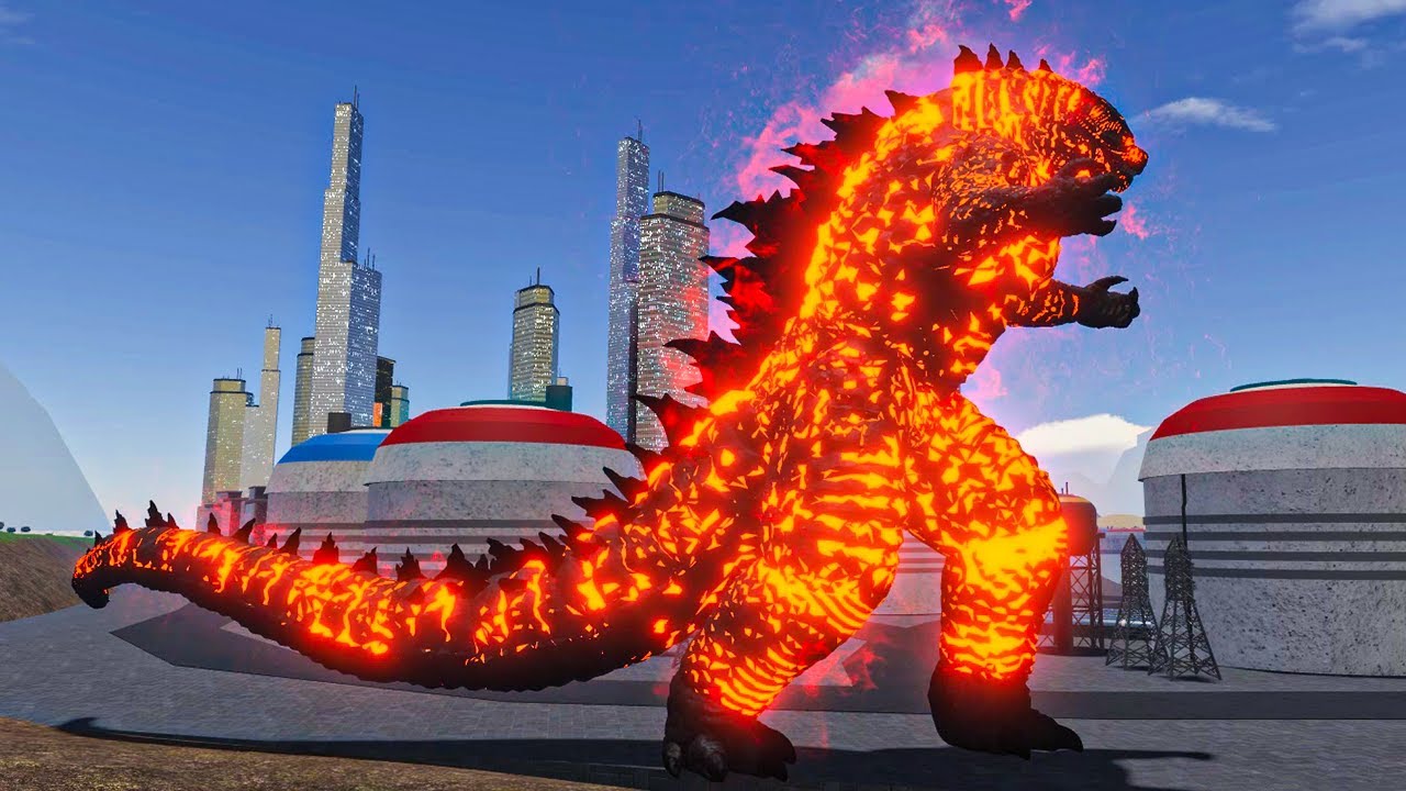 Thermo Godzilla Destroy Evolved Godzilla 2024 - Roblox Age Of Titans ( Kaiju Arisen New Version )