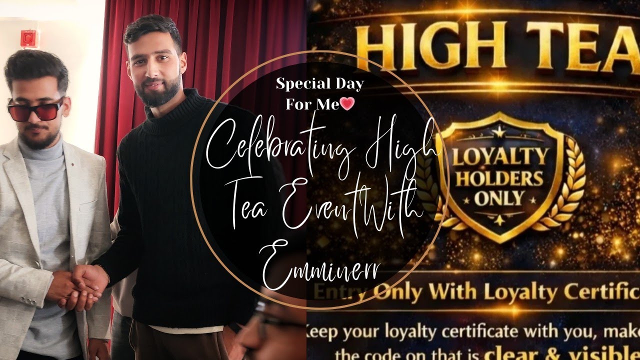 😍Finally Met @MurtazaRafiq 🤩And We Filmed a Vlog ||Celebrating 🎉 High Tea Event With ‎⁨@MurtazaRafiq