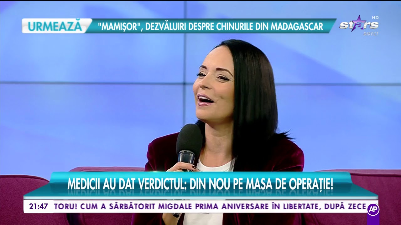 Medicii au dat verdictul! Andreea Marin va ajunge din nou pe masa de operație