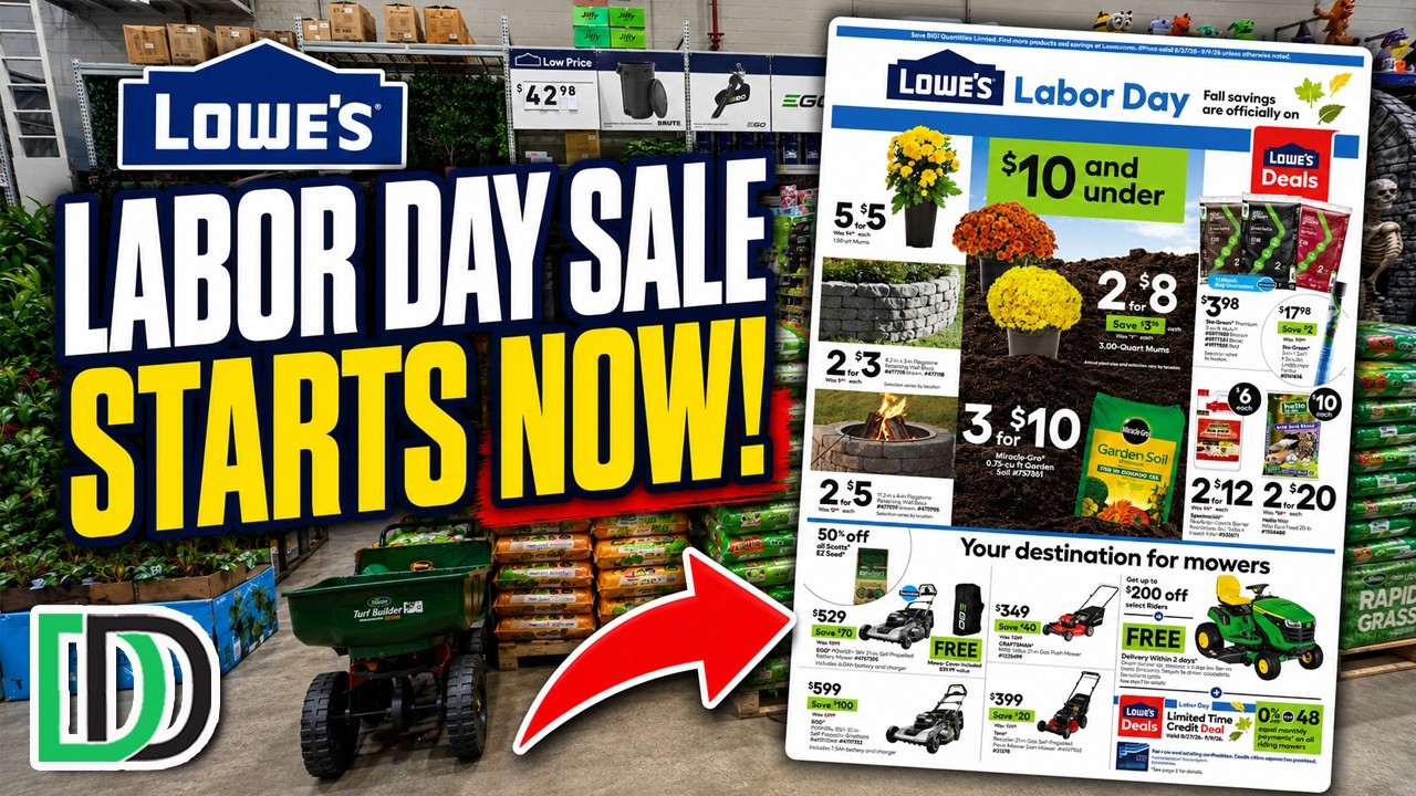 Lowe&rsquo;s анонсировал распродажу к Дню труда! Лучшие скидки!