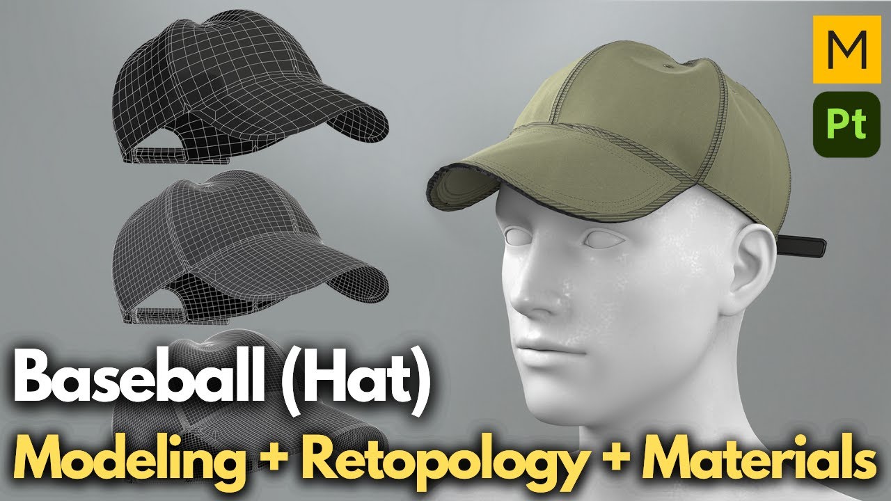 Marvelous Designer | How to make a baseball hat | #timelapse | #naration