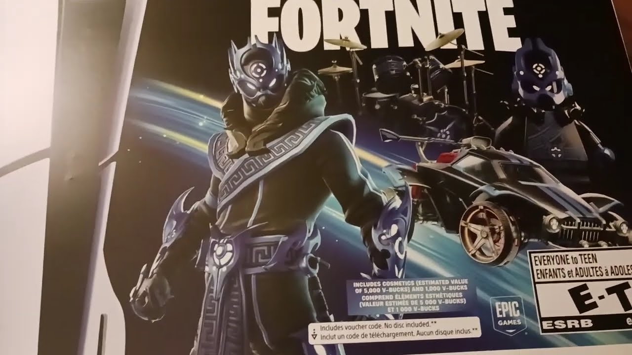 PlayStation 5 Slim Fortnite Holiday Bundle 2024 Unboxing