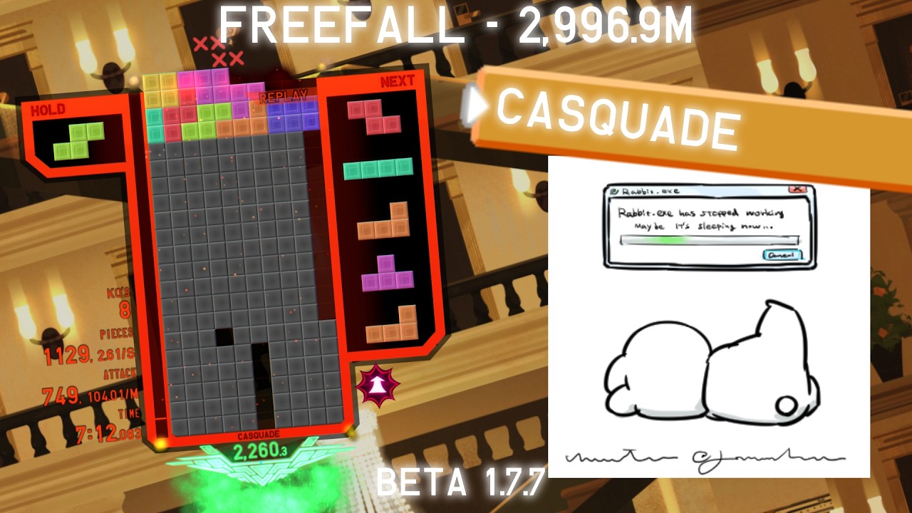 [QP] Freefall, 2,996.9m by Casquade - TETR.IO High Level Replays