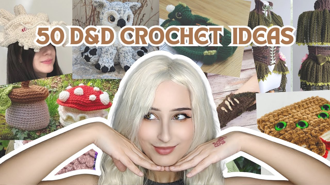 50 D&D Crochet Ideas (Dice Bags, Wearables, Plushies + more!)