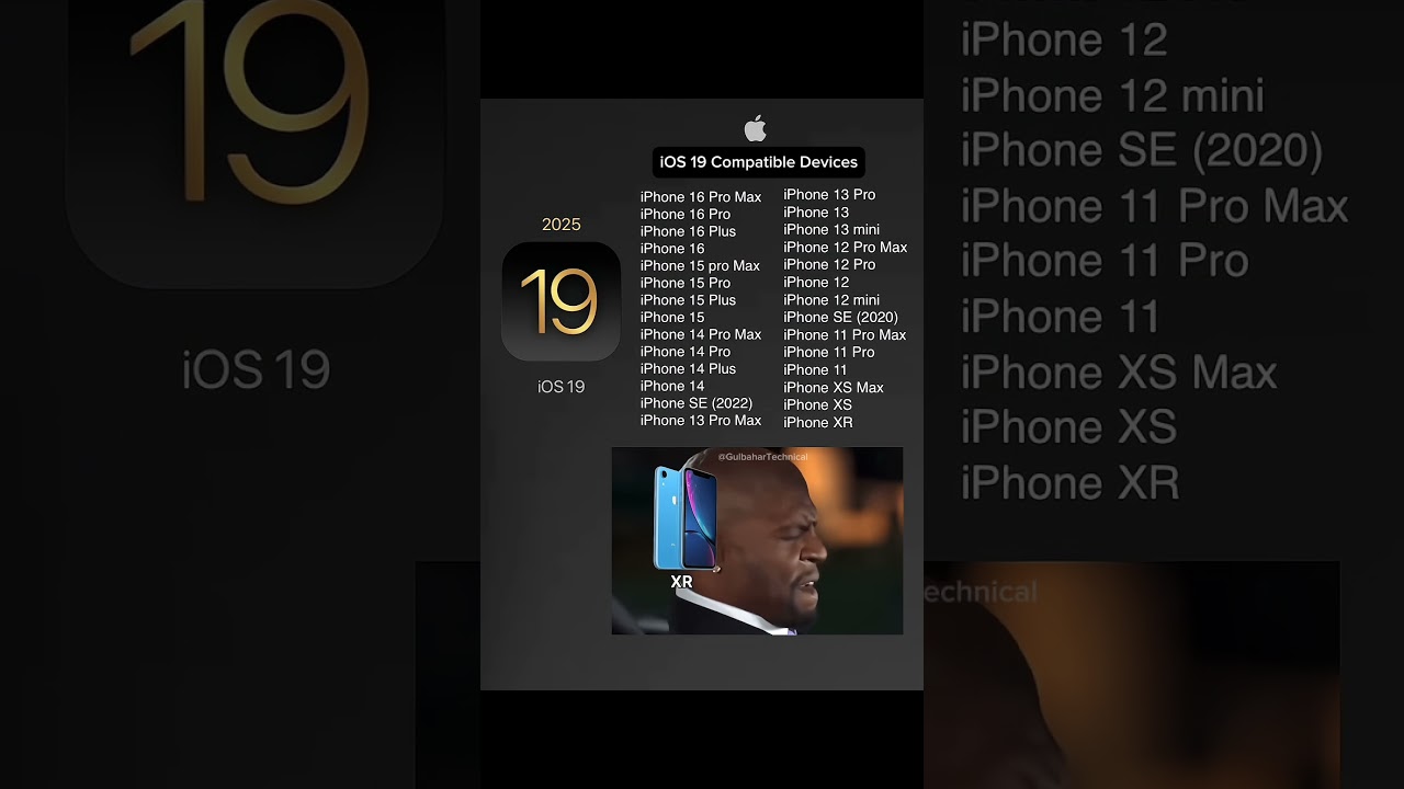 iOS 19 Compatible Devices 🔥📱 | Is Your iPhone Getting the Update? 🤔
