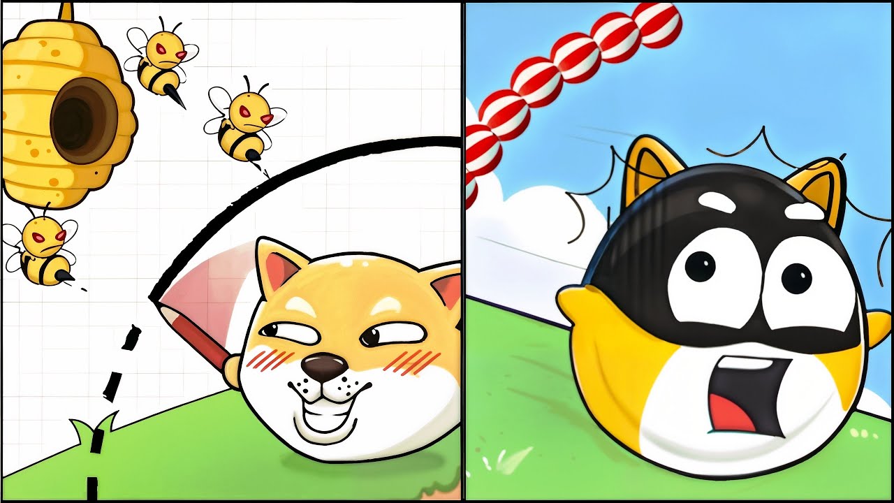 Doge Rescue Draw to Save VS Draw It Out game - All Levels SpeedRun  Ep 1