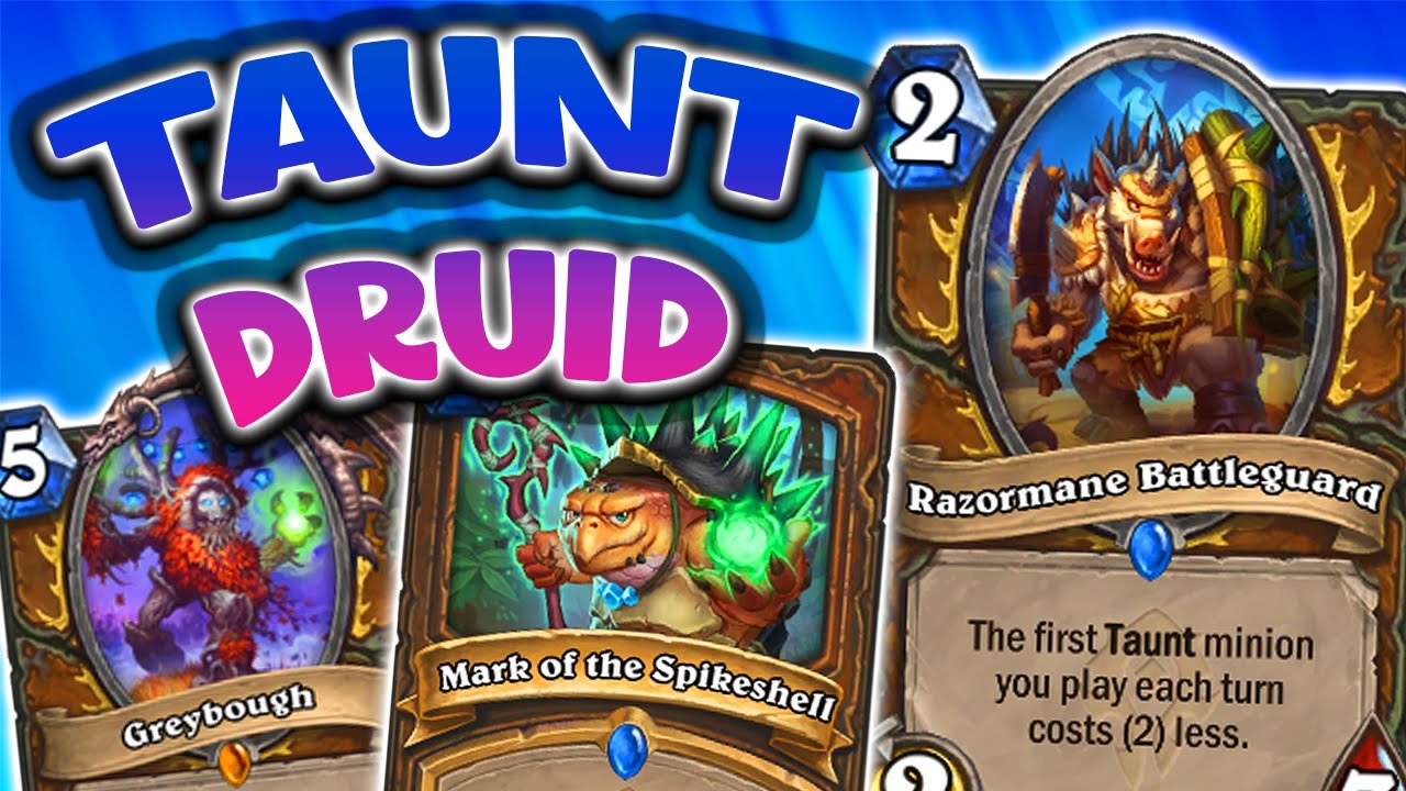 Taunt Druid with Greybough and Plaguemaw | Forged in the Barrens | Hearthstone
