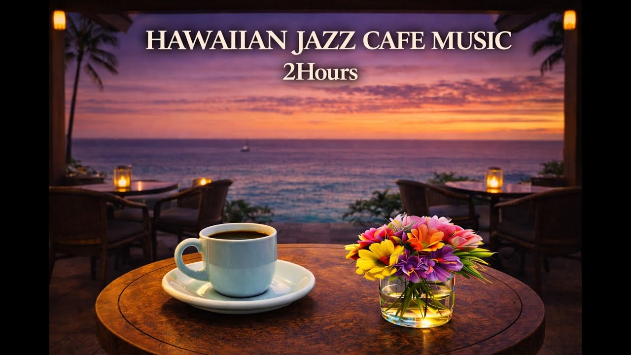2 Hours of Hawaiian Jazz Calm Café Music for Study, Work, and Deep Focus – Vol.12