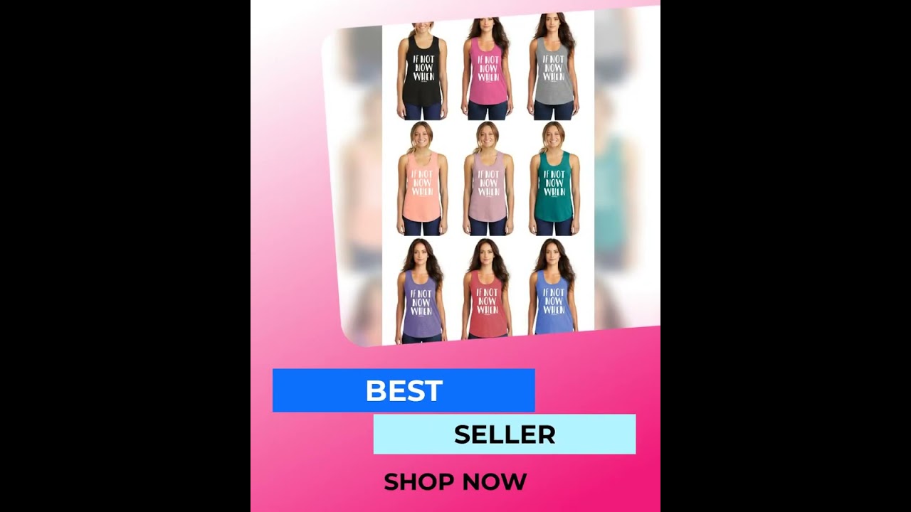 If Not Now When - Premium TriBlend Racerback Tank