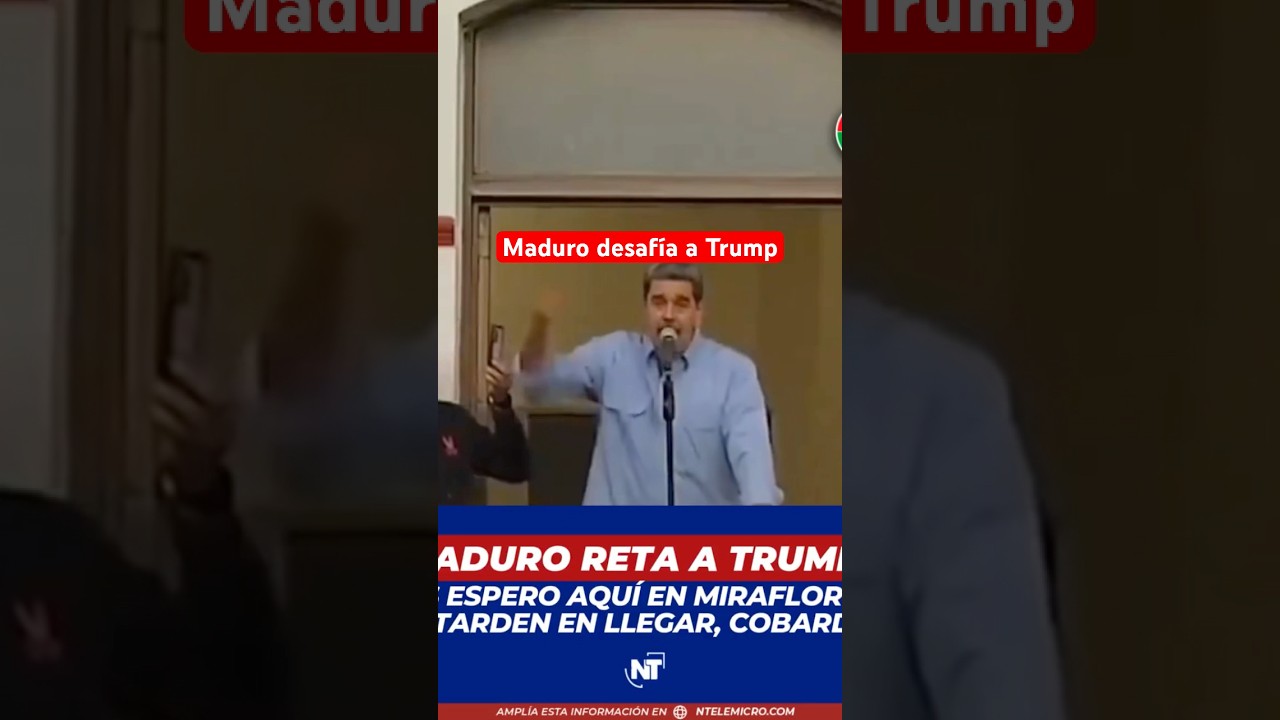 Maduro desaf&iacute;a a Trump
