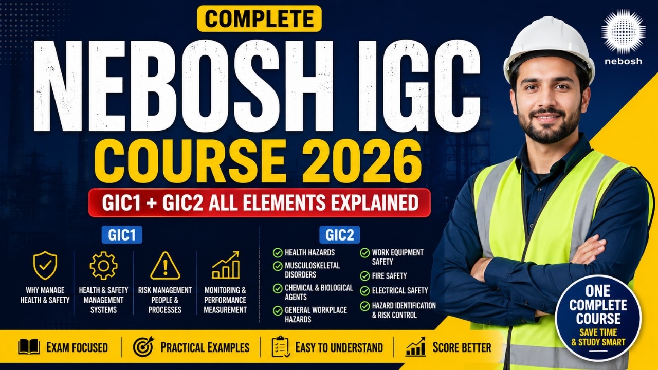 NEBOSH IGC Complete Course 2026 | GIC1 + GIC2 All Elements Explained