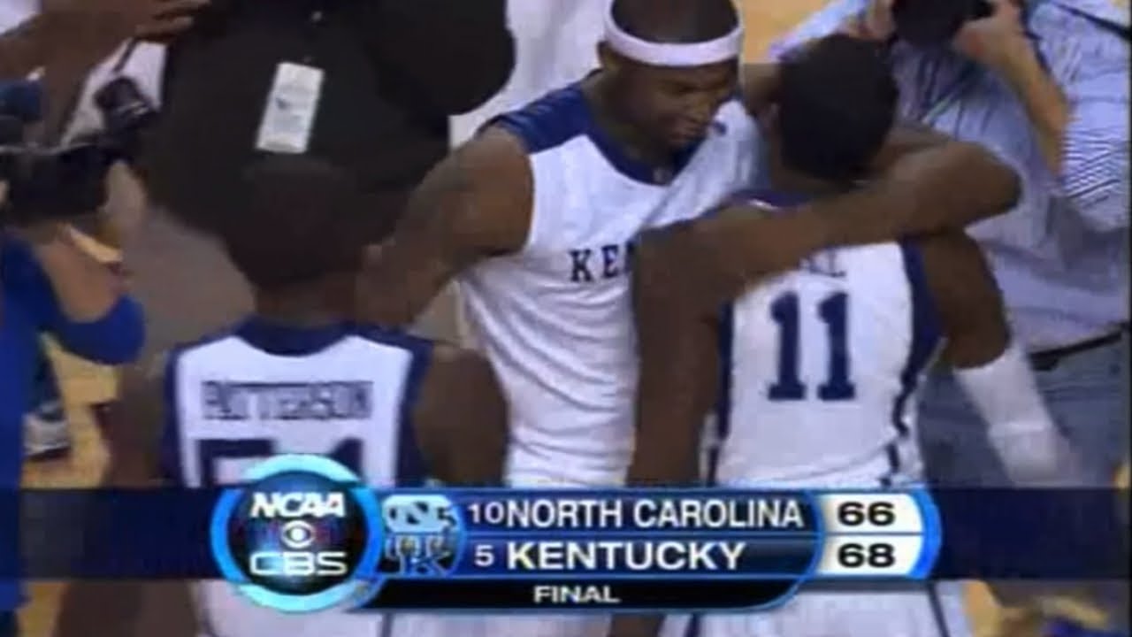 #5 Kentucky vs #10 North Carolina Basketball Highlights (12/5/2009)