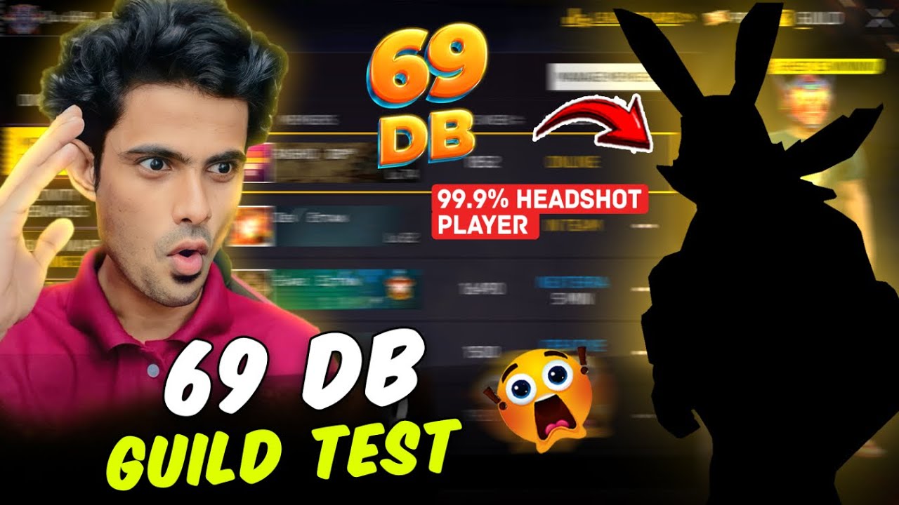 99.9% Headshot Player 😱 69 DB Guild Test ൽ വന്നപ്പോൾ 🔥 RASHIQ DB