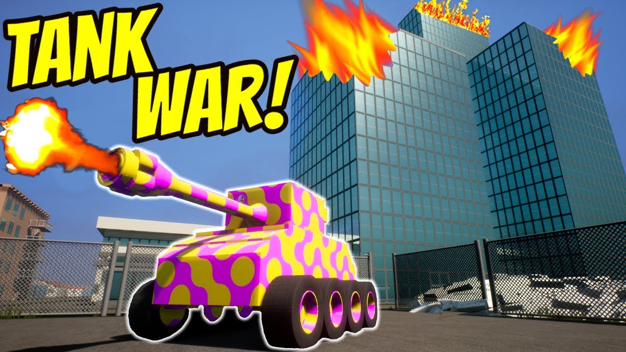 WE DESTROYED LEGO CITY DURING A BRICK RIGS TANK BATTLE! | Brick Rigs Gameplay